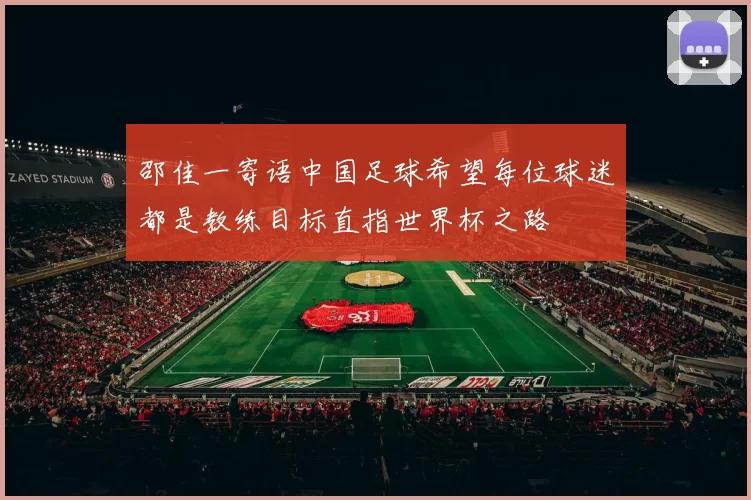 邵佳一寄语中国足球希望每位球迷都是教练目标直指世界杯之路